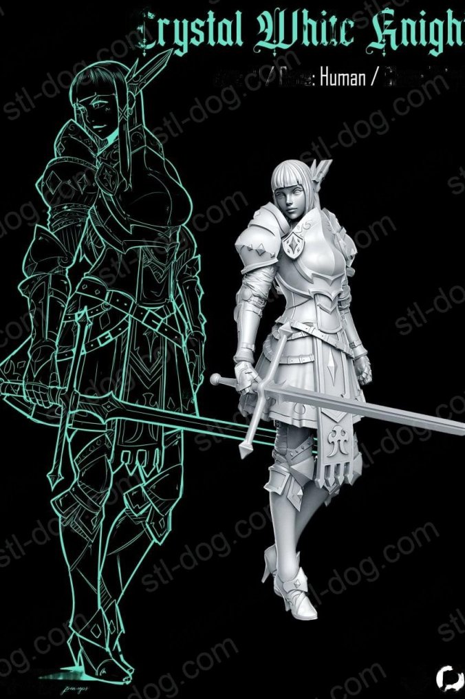 地下城公主 水晶（Crystal）3D打印图纸